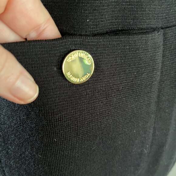 Tory Burch Sz S Anthea Black Knit Dress LBD - Picture 7 of 7